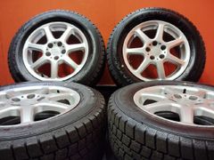 未走行に近い【GOODYEAR ICENAVI7 195/65R15】2023 スタッドレス【スバル インプレッサ 純正ホイール 15インチ 6J5HPCD100+48】　(KTO339)