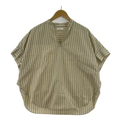 BEAUTY & YOUTH ビューティ&ユース ユナイテッドアローズ   スキッパー ストライプブラウス size表記なし/ライトベージュ×ネイビー