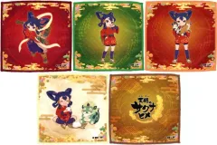 【中古】タオル・手ぬぐい 全5種セット ハンドタオル 「WEBくじ 天穂のサクナヒメ」 E賞
