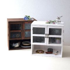 グランシュマン木製ガラス扉キャビネット マニーGC ウッドシンプル