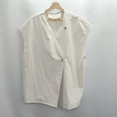 ◇ Θ Java ジャバ サイドスリット入り ノースリーブ ベスト サイズ L ホワイト系 レディース E  【1411280034927】