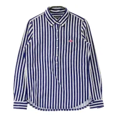 サイズ：M CALLAWAY キャロウェイ  長袖ポロシャツ ストライプ柄 ネイビー系 [240101342601]# ゴルフウェア レディース ストスト