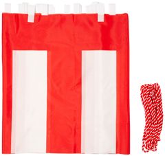 Style:高さ70cm×長さ900cm (5間) テトロンポンジ 紅白ひも付 紅白幕 高さ70cm×長さ900cm (5間) テトロンポンジ 紅白ひも付 KH002-05IN