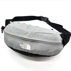 【良品】 THE NORTH FACE ザ ノースフェイス ウエストポーチ ボディーバッグ ショルダーバッグ 小物入れ ロゴ刺繍 バイカラー 肩掛け ナイロン ユニセックス レディース メンズ グレー 灰色 ブラック 黒色