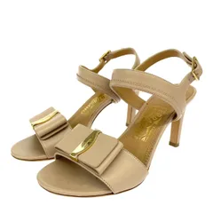 Salvatore Ferragamo サルヴァトーレフェラガモ アンクルストラップ 表記サイズ:5 ヴァラ/レザー 50643   ベージュ レディース / 240001163155