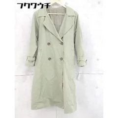 ■ ◎ EMODA エモダ 長袖 トレンチコート サイズF カーキ レディース  【1102260010702】