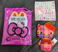 サンリオ ハローキティ50周年ぬいぐるみ第2弾 マクドナルドハッピーセット タータンチェック 2023年