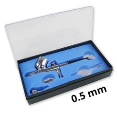 エアブラシ ハンドピース 0.5mm ダブルアクション重力式