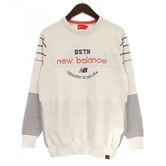 ニューバランス NEW BALANCE GOLF クルーネック ニット プルオーバー ゴルフウエア 長袖 4 ホワイト 250214Eのサムネイル