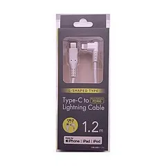 【新品・4営業日で発送】CDMLSL120W PD対応 【MFI認証】Type-C-Lightning通信・充電USBケーブル／PowerDelivery対応／L字コネクタ／1.2m ホワイ...