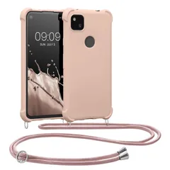 【新着商品】Case Case - 4a TPU Pixel Silicone Cover Google with with Strap Compatible - Mother Crossbody Of kwmobile Pearl