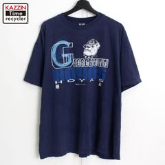 90s vintage STARTER GEORGETOWN ブルドッグ カレッジ プリント 半袖Ｔシャツ メンズ 表記XLサイズ