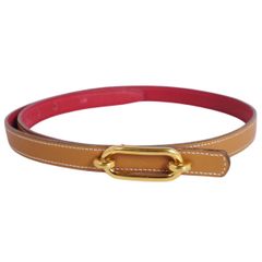 美品 Vintage エルメス HERMES 90年 ベルト レザーベルト リバ