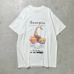 90年代 USA製 KATZ サソリ  プリントTシャツ アート アニマル ロング丈  メンズ2XL相当 レディース 【SS2506】