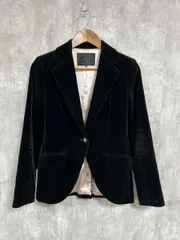 UNTITLED 無地 テーラード ジャケット size２/黒  ◆■ レディース
