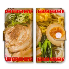 iPhone 17 ProMAX ケース 手帳型 アイフォン17プロマックス スマホケース 携帯ケース ラーメン らーめん 拉麺 麺類 ヌードル 食べ物 なると ナルト 煮卵 面白い シュール 写真 スマホカバー カラー01