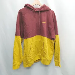 ◇ ⊇ Levi's リーバイス ２カラー（ブラウン系・イエロー系） 長袖 フーディー サイズL ブラウン系 メンズ E  【1504210013007】