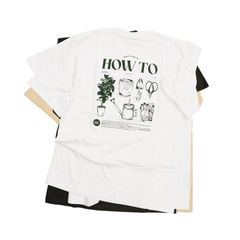 オリジナルTシャツ（園芸）　ホワイト/グリーン