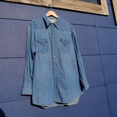 70s80s　Lee denim　western shirt USA