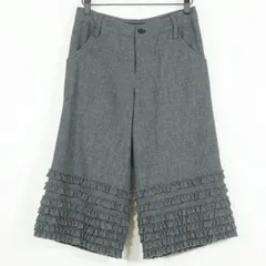 ピンクハウス★段々フリルが可愛い！ ハーフパンツ サイズS グレー系  *z11411
