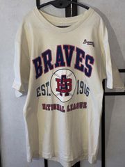 90s 1997 シングルステッチ　BRAVES　アトランタ・ブレーブス　MLB　メジャーリーグベースボール　野球　ブレーブス　ヴィンテージ　ｔシャツ　アメカジ　カレッジ
