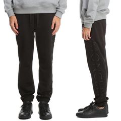 14 MONCLER モンクレール 8H00003 809KR ブラック レタリングロゴ カジュアルパンツ size M