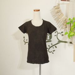 【お取り寄せ】asana ヘンプコットン スリムTee・草木染めマクガ