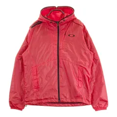 サイズ：M OAKLEY オークリー 412078JP 2WAY 裏地付 ナイロンジャケット  レッド系 [240101271877] ゴルフウェア メンズ ストスト