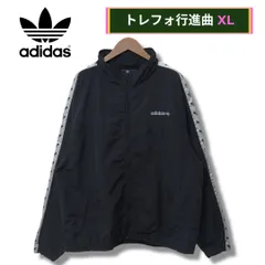 アディダス オリジナルス ナイロンジャケット XL ブラック 00s adidas ORIGINALS ロゴ刺繍 トレフォイル ストリート Y2K オーバーサイズ ビッグシルエット ゆるだぼ スポーツ スポーツイックス 古着 K20300