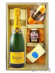 ロータリ タレント ブリュット 750ml + チーズセット【 5383 】【 イタリア スパークリングワイン・おつまみセット 】【 要冷蔵 】のサムネイル