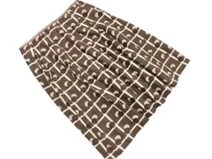 TRANS WORK トランスワーク 大きいサイズ 総柄 タック Aライン 台形 スカート size46/茶 ■◇ レディース