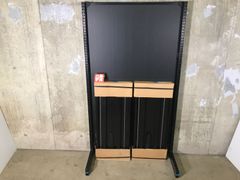 【 什器デポ 】什器セット 単体 片面 パネル 黒アイリスオーヤマ ゴンドラ什器 システム什器 コンビニ什器 ディスプレイ オカムラ 中日販売