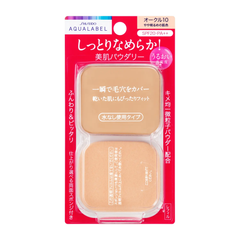 【訳ありお値引き】アクアレーベル モイストパウダリー (ベージュオークル10) 11.5g レフィル ファンデーション 毛穴カバー (SPF20・PA++) 黄みよりで明るめの肌色