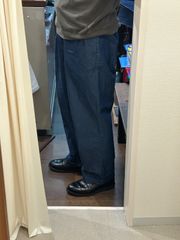 NAUTICA ノーティカ デニム ツータックチノ メンズパンツ チノパン 綿パンツ カジュアルパンツ インディゴ ブルー系 サイズW36L30 A-489