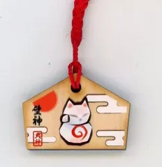 【中古】雑貨 壁神 筆神 ミニ絵馬ストラップ 「PS4ソフト 大神 絶景版」 イーカプコン購入特典