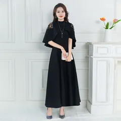 パーティドレス ママ パーティードレス 即購入OK 結婚式 ワンピース 披露宴 卒業式 入学式 発表会 二次会 春夏秋冬 フォーマル レディース ロング丈 袖レース 春 夏 秋 冬 xiuhua14