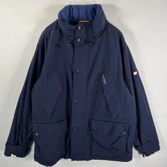 古着 90's/90年代 トミーヒルフィガー TOMMY HILFIGER ナイロンジャケット セーリングギアジャケット フリースライナー  ネイビー メンズ