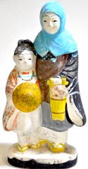 日本のアンティーク　昭和初期　射的人形　陶磁器　瀬戸製玩具　エステートセール