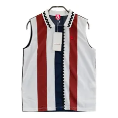 サイズ：40 ARCHIVIO アルチビオ  ノースリーブポロシャツ ストライプ柄 ホワイト系 [240101522792] ゴルフウェア レディース ストスト