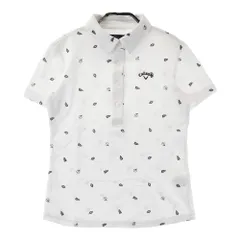 サイズ：S CALLAWAY キャロウェイ  半袖ポロシャツ 総柄 ホワイト系 [240101381315]# ゴルフウェア レディース ストスト