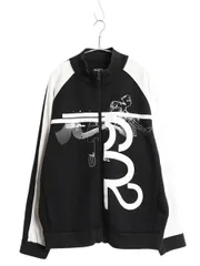 【お得なクーポン配布中!】 00s ポロ ラルフローレン トラック ジャケット メンズ XL オールド フルジップ ストレッチ ジャージ 裏起毛 大きいサイズ 黒 白 モノトーン