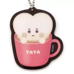【中古】雑貨 TATA(ブイ) オリジナルアクリルキーホルダー(ラテアート風デザイン) 「BT21」 ファミリーマート限定