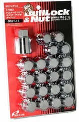 協永産業/KYO-EI ロック＆ナットセット ブルロック クロームメッキ M12×P1.5 5穴車用 入数：1セット(ナット16個/ロック4個) 0651-17