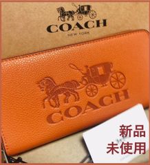 COACH 新品 レッド キルティング 折り財布 コーチ レディース 財布 赤