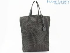 【新品同様】ボッテガ ヴェネタ　BOTTEGA VENETA　イントレッチオ リュージョン　トートバッグ　ハンドバッグ　エコバッグ　ダークグレー　ナイロン レザー　299871