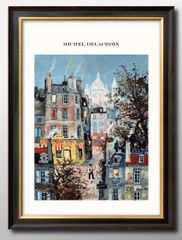 13436 ポスター アート おしゃれ 絵画 インテリア ミシェール・ドラクロワ A4サイズ 北欧 イラスト マット紙 艶消し アートパネル 額 フレーム デザイン 壁掛け