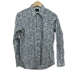 PaulSmith(ポールスミス) 長袖シャツ サイズM メンズ - 白×ブルーグレー×マルチ 総柄