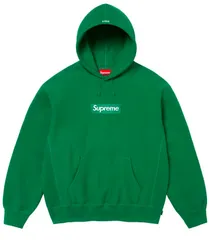Supreme Box Logo Hooded Sweatshirt グリーンM