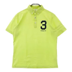 サイズ：M ADIDAS GOLF アディダスゴルフ N59883 半袖ポロシャツ ボタンダウン  グリーン系 [240101422217] ゴルフウェア メンズ ストスト