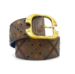 BOTTEGA VENETA ボッテガヴェネタ　ベルト　ウエスト　ヴィンテージ　レザー　ブラウン　系
